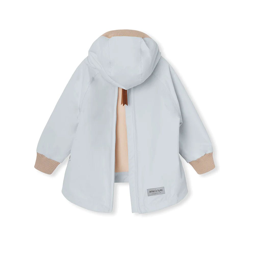 MINI A TURE MATBABYVITO FLEECE LINED SPRING ANORAK. GRS Pearl blue