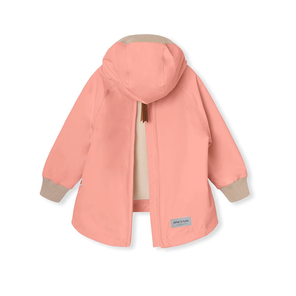 MINI A TURE MATBABYVITO FLEECE LINED SPRING ANORAK. GRS Rosette rose