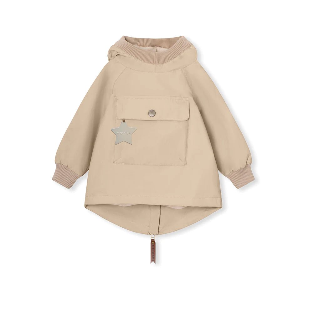 MINI A TURE MATBABYVITO FLEECE LINED SPRING ANORAK. GRS Sesame