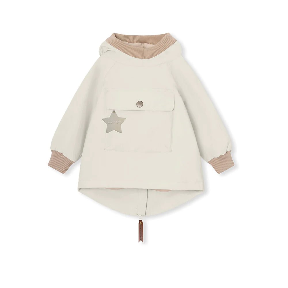 MINI A TURE MATBABYVITO FLEECE LINED SPRING ANORAK. GRS White swan