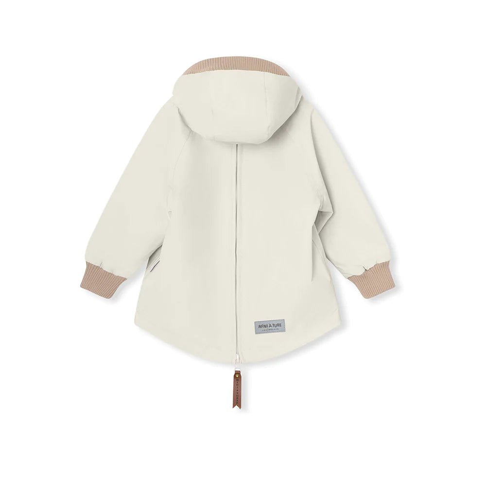 MINI A TURE MATBABYVITO FLEECE LINED SPRING ANORAK. GRS White swan