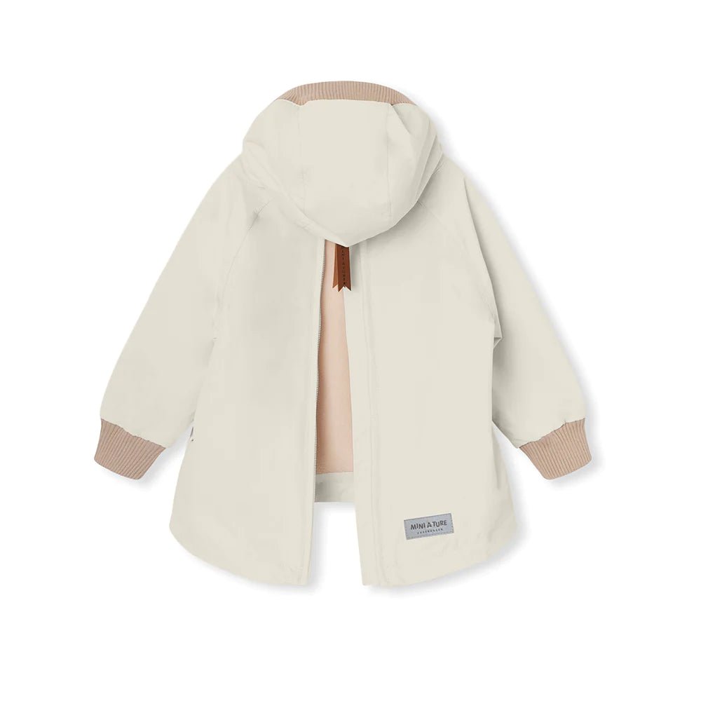 MINI A TURE MATBABYVITO FLEECE LINED SPRING ANORAK. GRS White swan