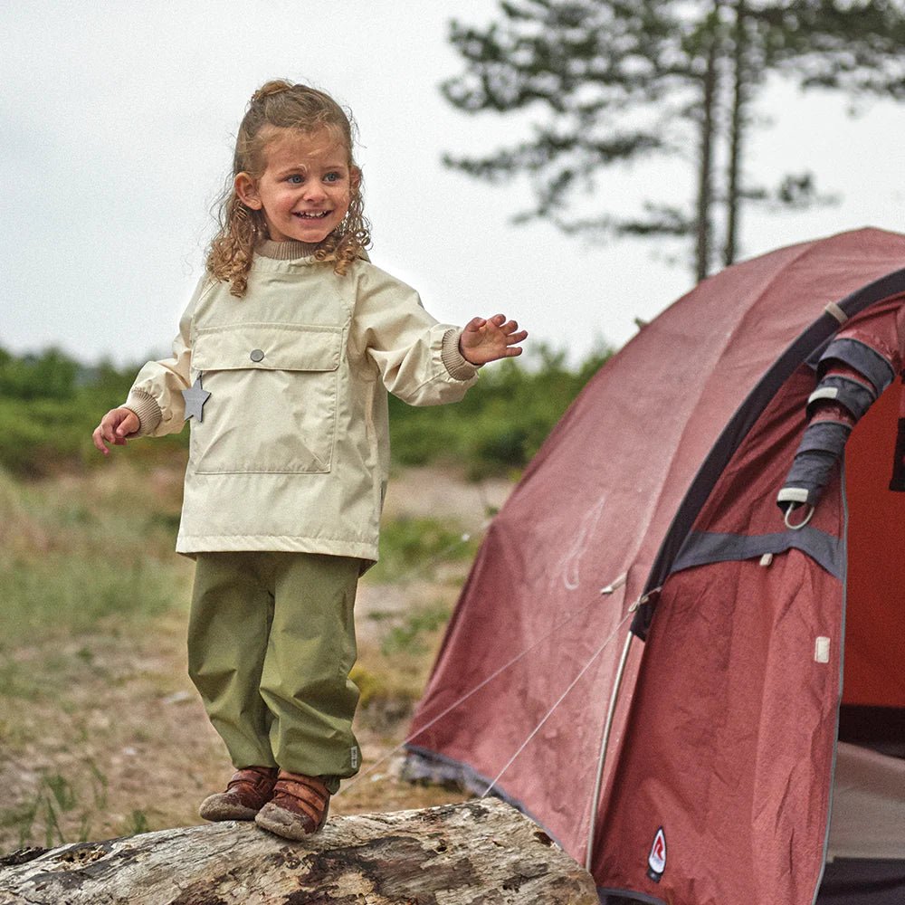 MINI A TURE MATBABYVITO FLEECE LINED SPRING ANORAK. GRS White swan