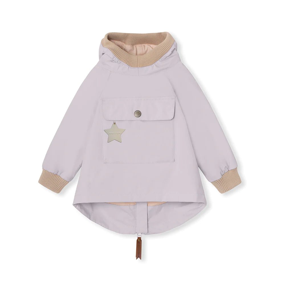 MINI A TURE MATBABYVITO SPRING ANORAK. GRS Purple raindrops