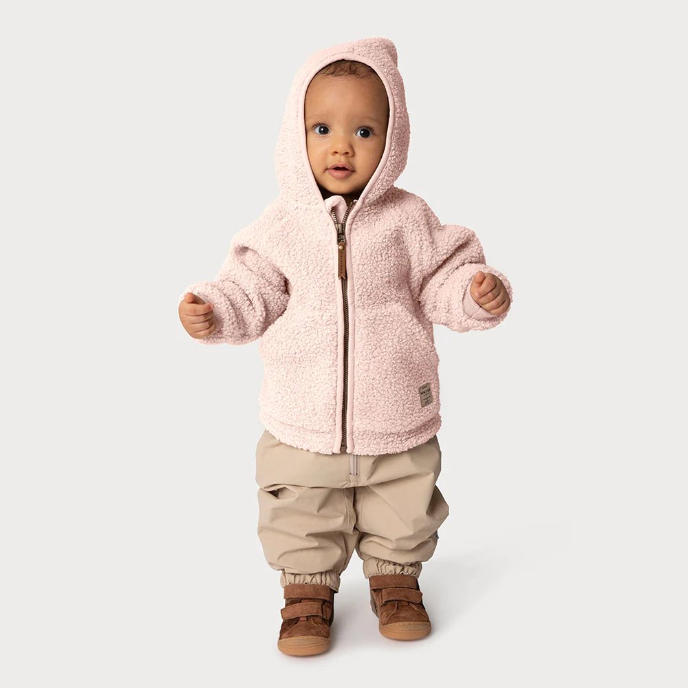MINI A TURE MATLIFF TEDDYFLEECE JACKET. GRS Mauve chalk