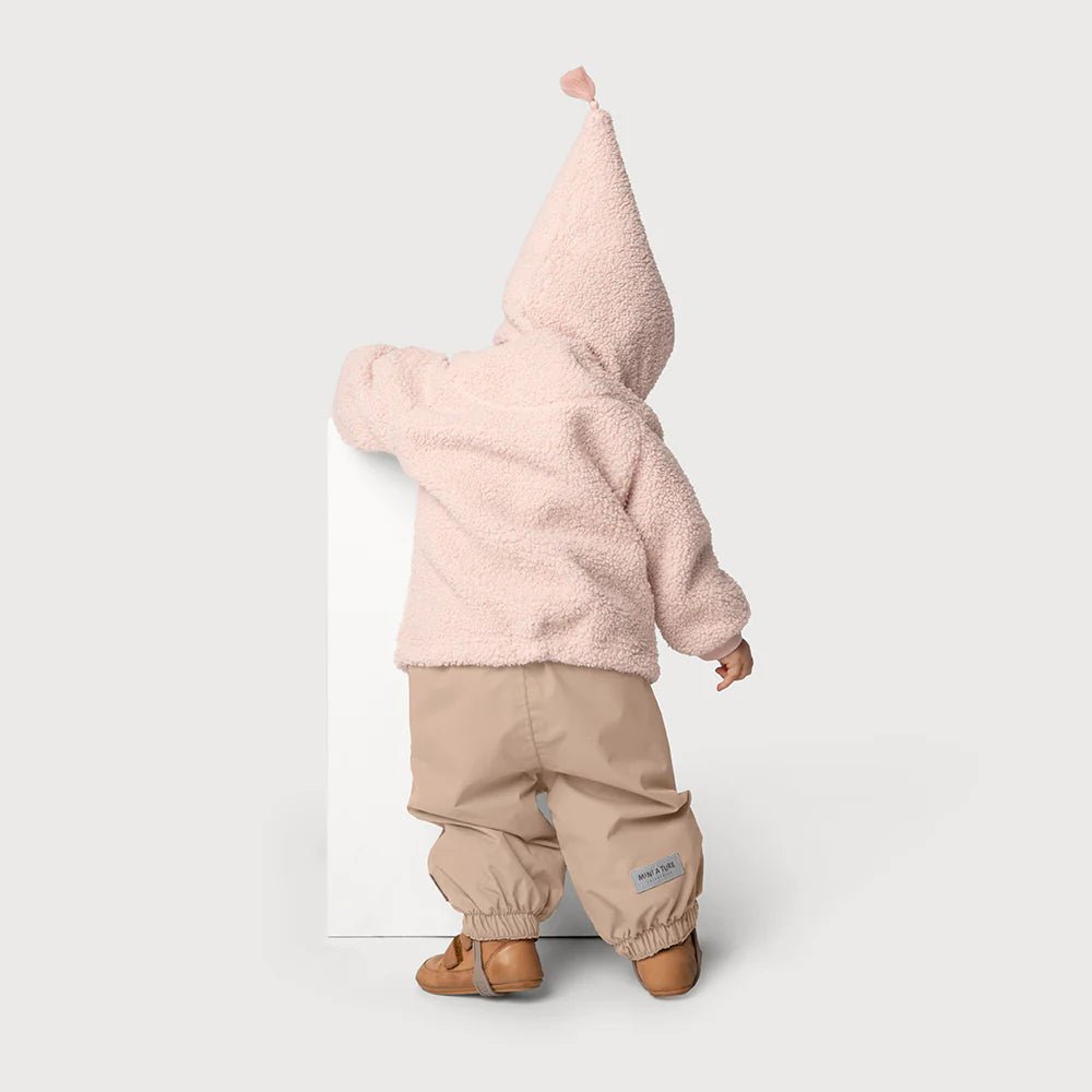 MINI A TURE MATLIFF TEDDYFLEECE JACKET. GRS Mauve chalk