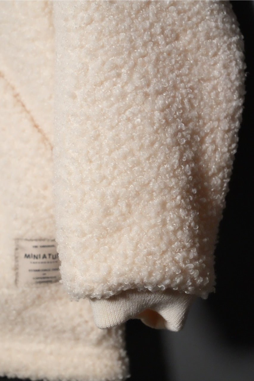 MINI A TURE MATLIFF TEDDYFLEECE JACKET. GRS White Swan