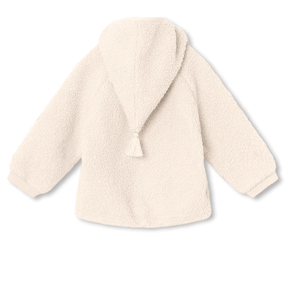 MINI A TURE MATLIFF TEDDYFLEECE JACKET. GRS White Swan