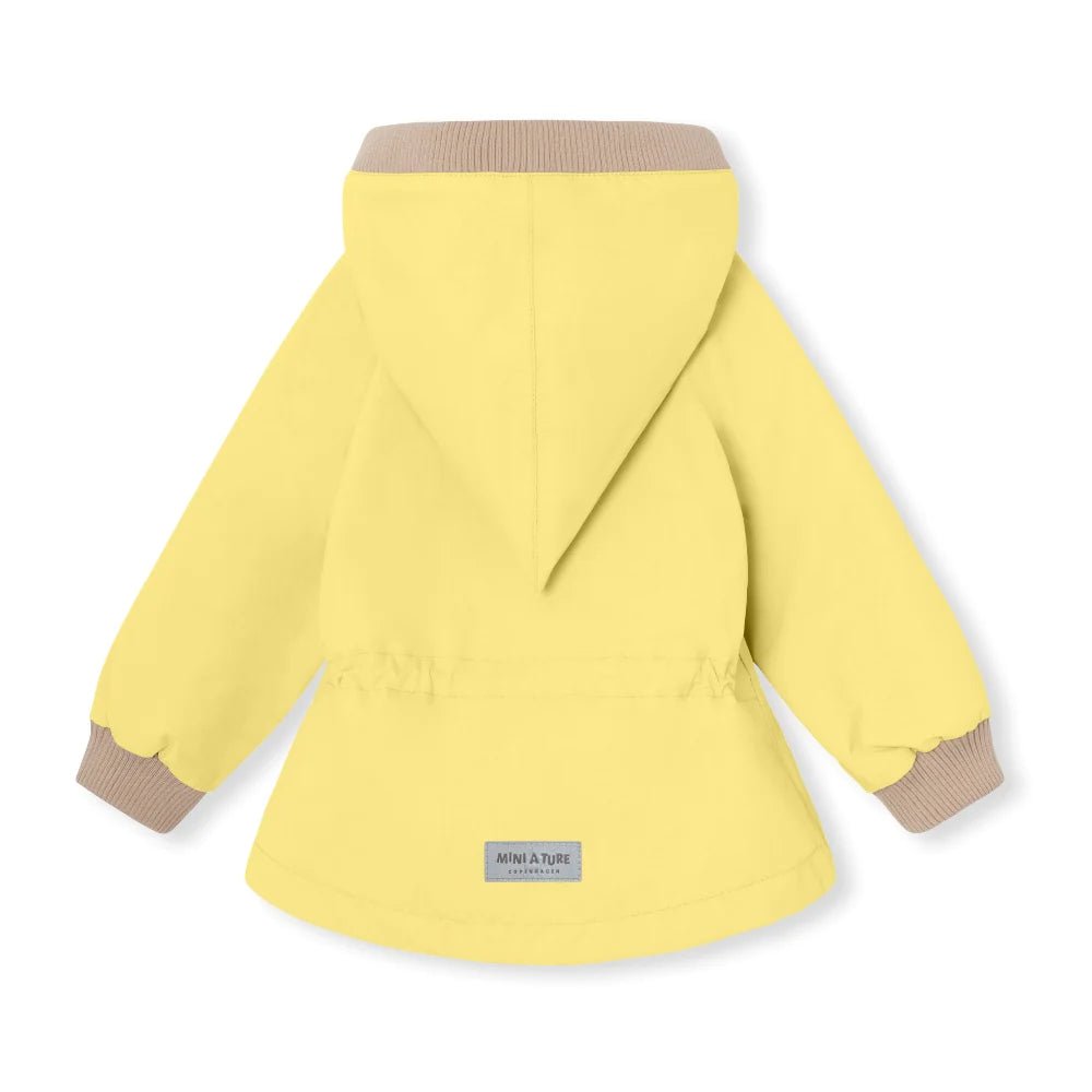 MINI A TURE MATWAI fleece lined spring jacket. GRS. Muted lime