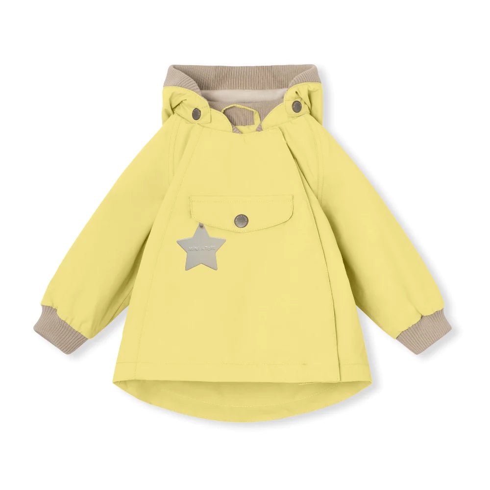 MINI A TURE MATWAI fleece lined spring jacket. GRS. Muted lime