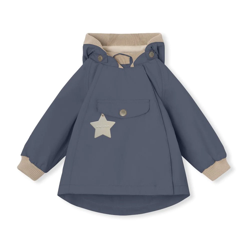 MINI A TURE MATWAI fleece lined spring jacket. GRS. Ombre blue
