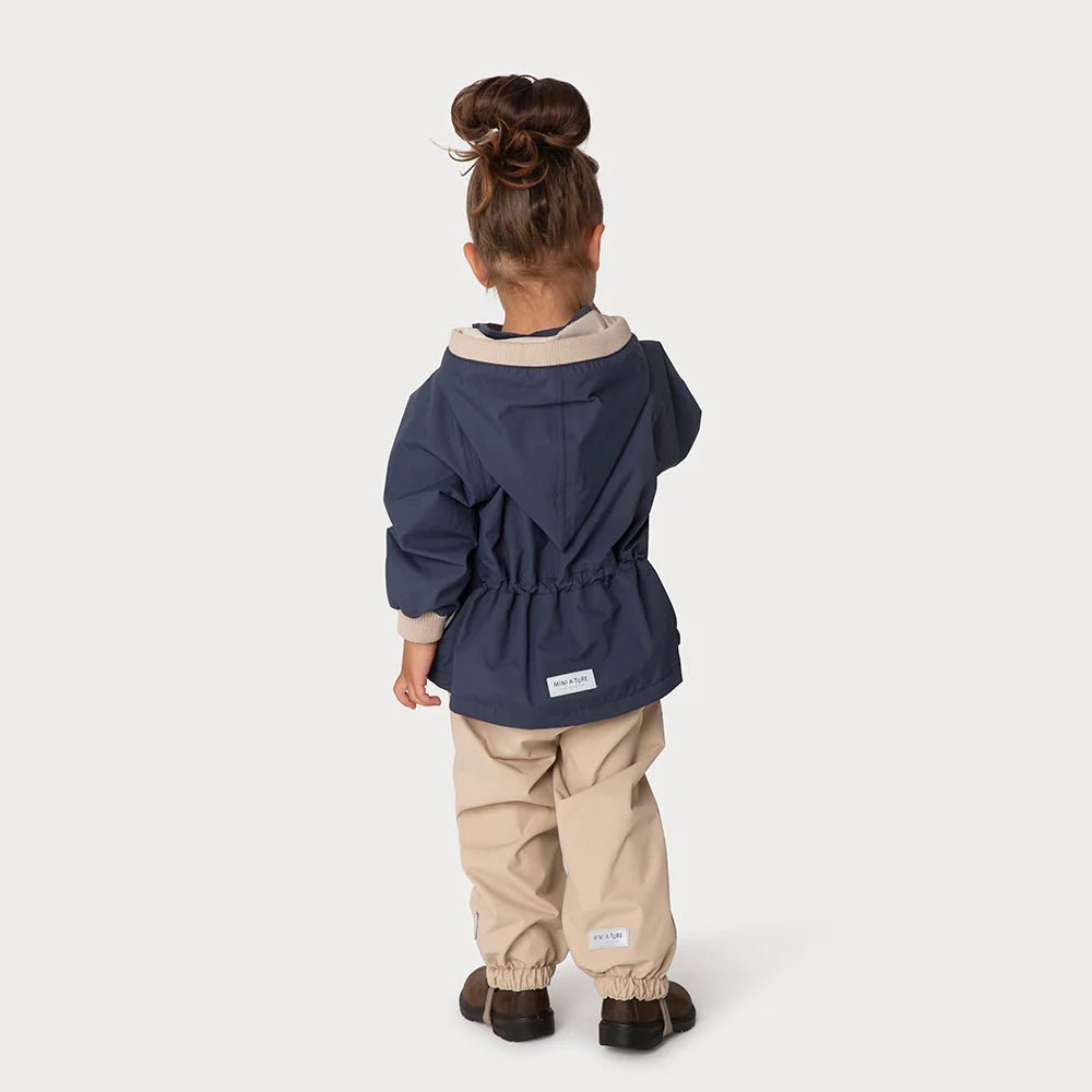 MINI A TURE MATWAI fleece lined spring jacket. GRS. Ombre blue