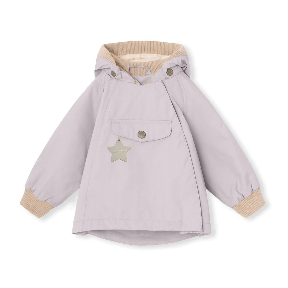 MINI A TURE MATWAI spring jacket. GRS Purple raindrops
