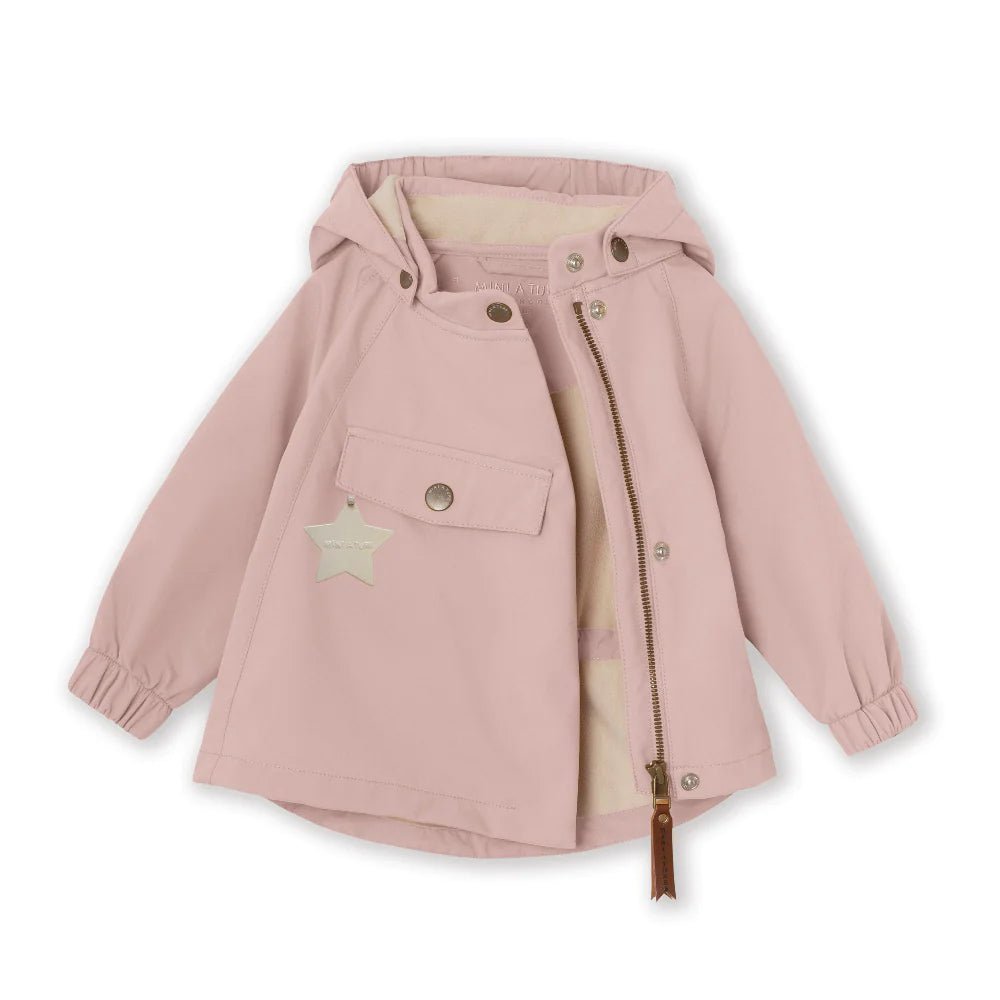 MINI A TURE MATWAI spring softshell jacket. GRS Adobe rose