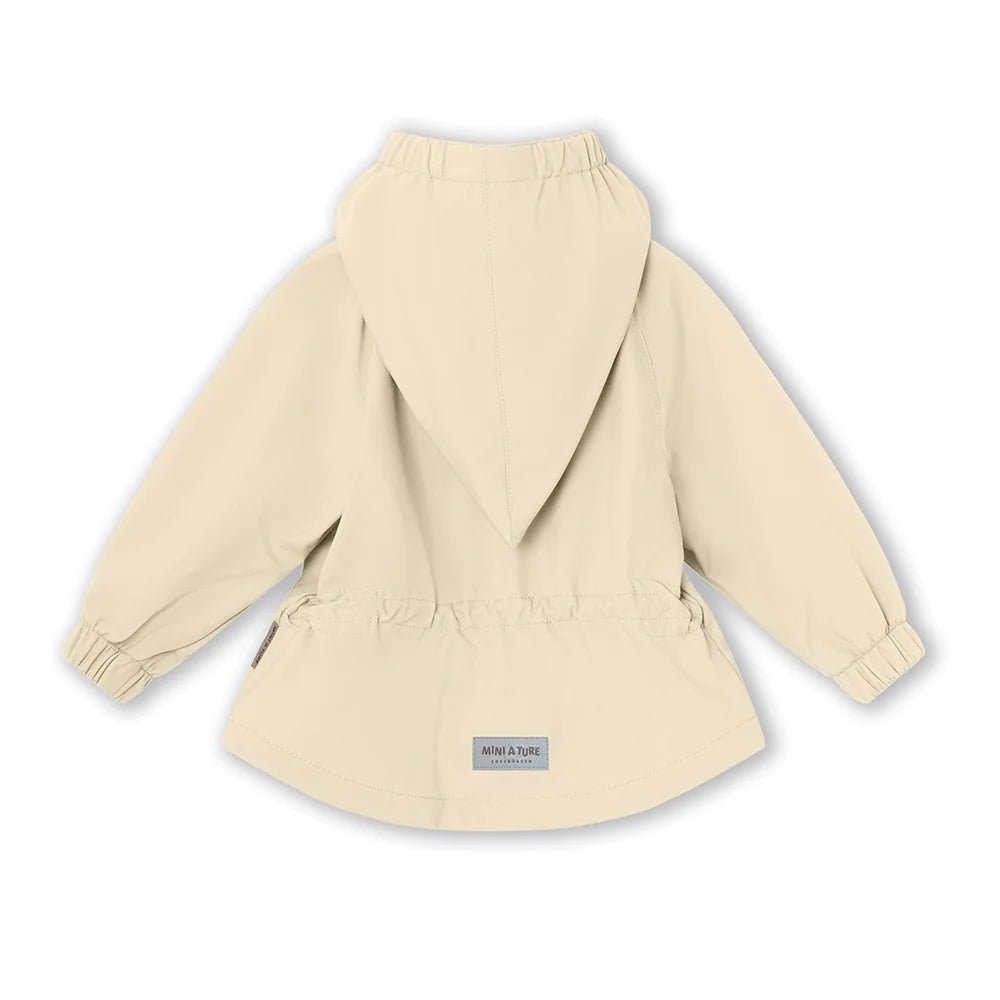 MINI A TURE MATWAI spring softshell jacket. GRS Angora cream