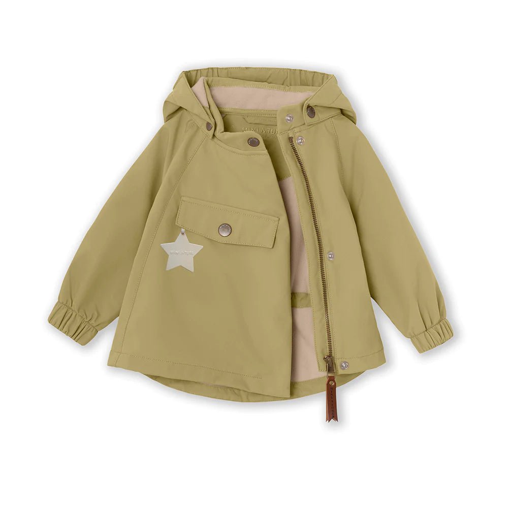 MINI A TURE MATWAI spring softshell jacket. GRS Boa green