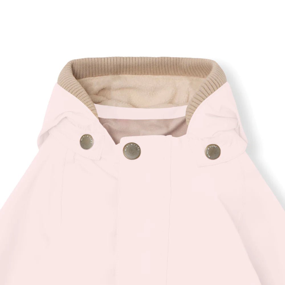 MINI A TURE MATWALLY FLEECE LINED SPRING JACKET. GRS Mauve chalk
