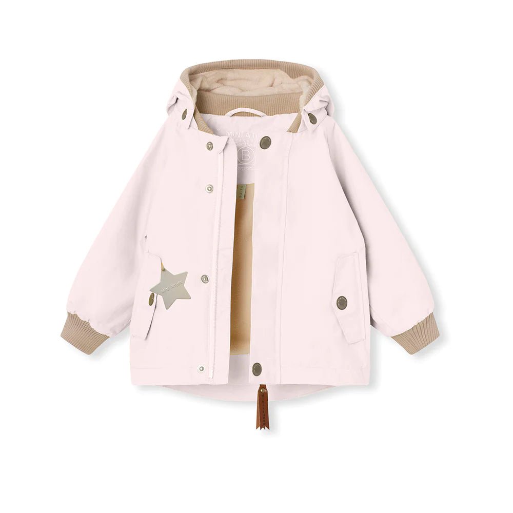 MINI A TURE MATWALLY FLEECE LINED SPRING JACKET. GRS Mauve chalk