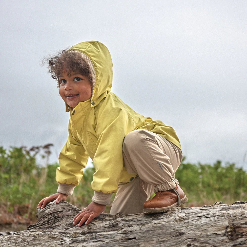 MINI A TURE MATWALLY FLEECE LINED SPRING JACKET. GRS Muted lime