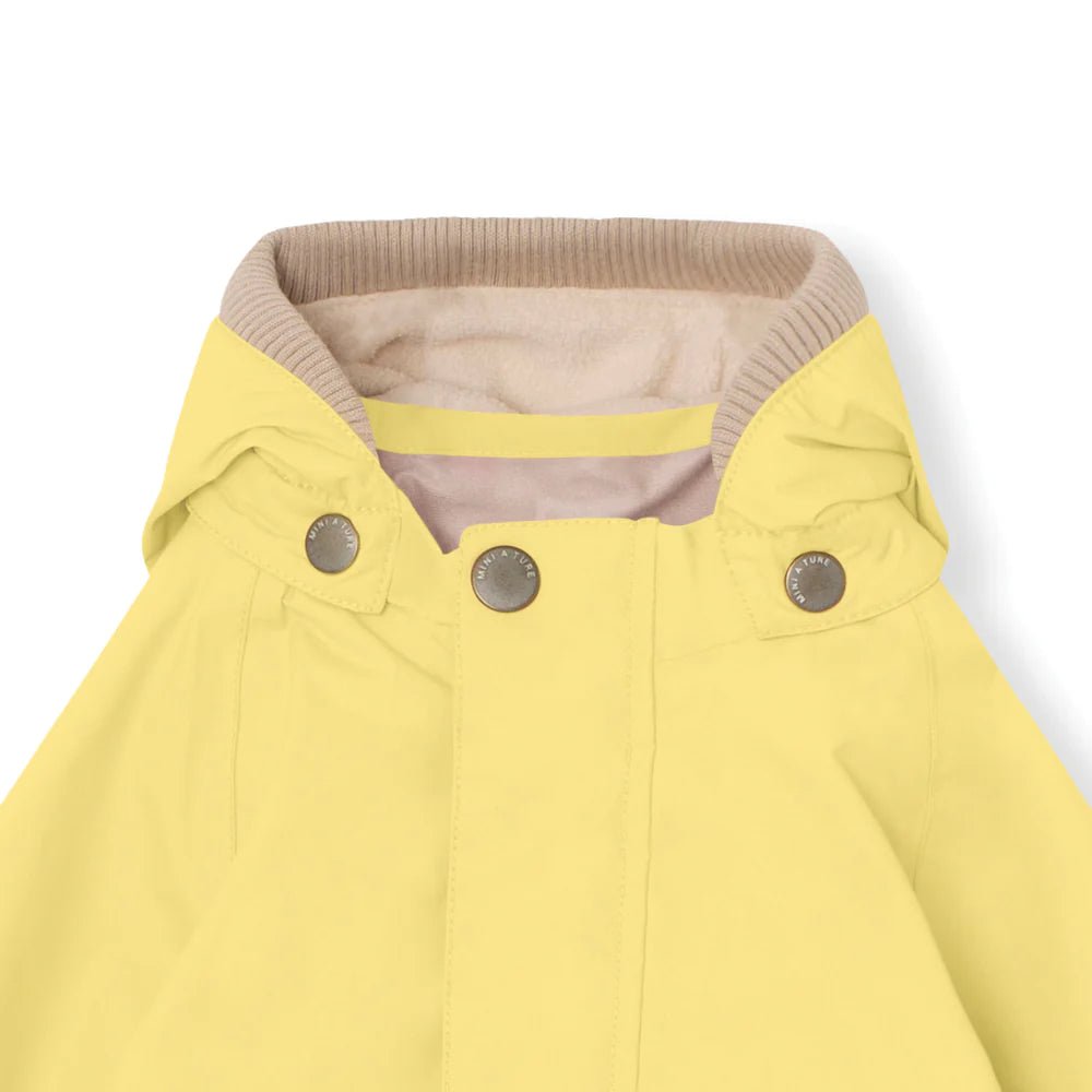 MINI A TURE MATWALLY FLEECE LINED SPRING JACKET. GRS Muted lime