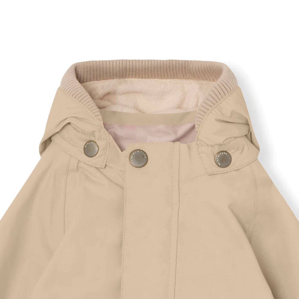 MINI A TURE MATWALLY FLEECE LINED SPRING JACKET. GRS Sesame