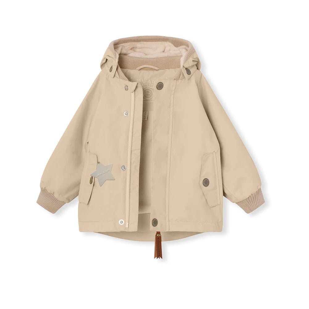 MINI A TURE MATWALLY FLEECE LINED SPRING JACKET. GRS Sesame