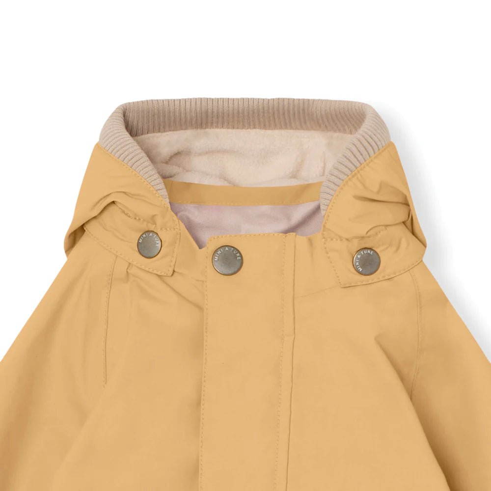 MINI A TURE MATWALLY FLEECE LINED SPRING JACKET. GRS Taffy yellow