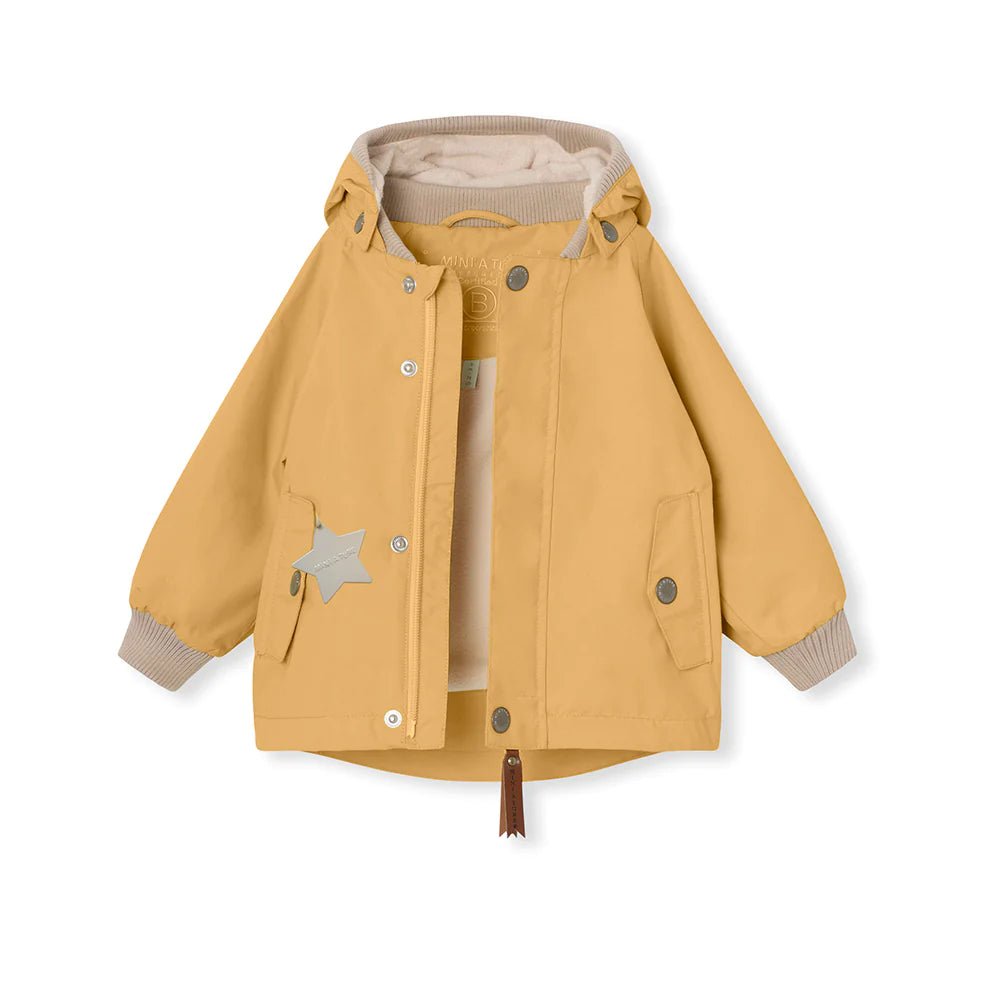 MINI A TURE MATWALLY FLEECE LINED SPRING JACKET. GRS Taffy yellow