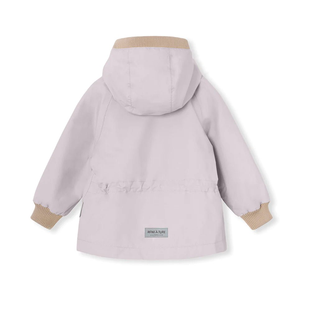 MINI A TURE MATWALLY SPRING JACKET. GRS Purple raindrops