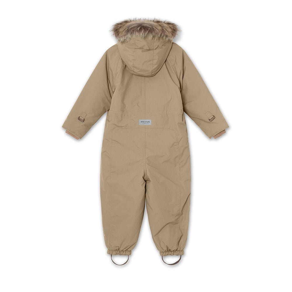 MINI A TURE MATWISTI FLEECE LINED SNOWSUIT FUR. GRS Savannah tan