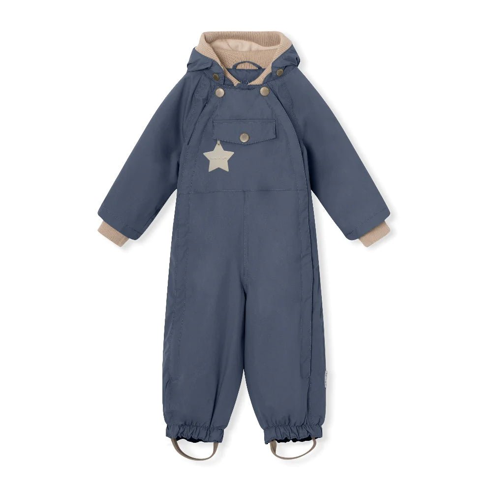MINI A TURE MATWISTO FLEECE LINED SPRING COVERALL. GRS Ombre blue