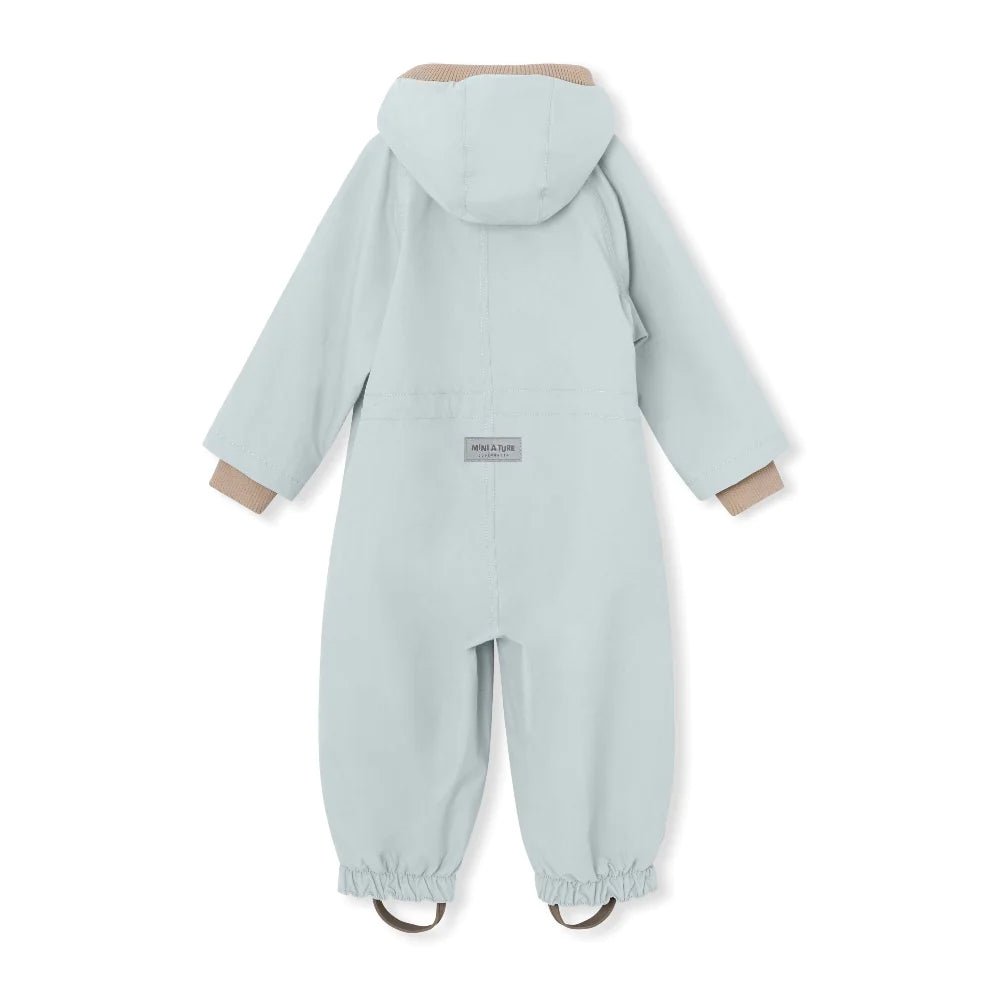 MINI A TURE MATWISTO FLEECE LINED SPRING COVERALL. GRS Pearl blue