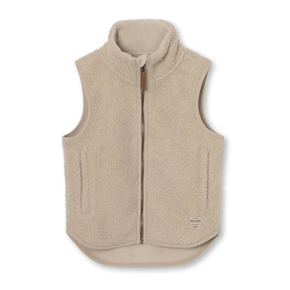 MINI A TURE teddyfleece MATBATTAL vest Sesame GRS