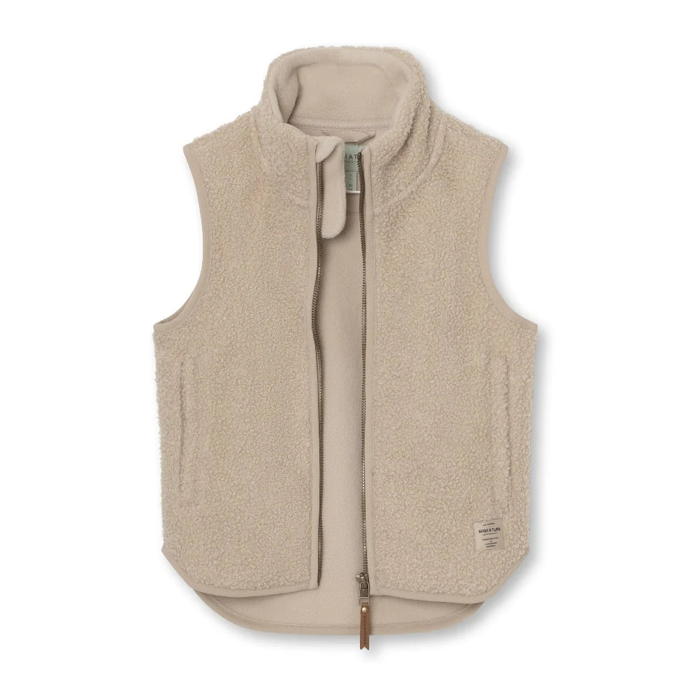 MINI A TURE teddyfleece MATBATTAL vest Sesame GRS