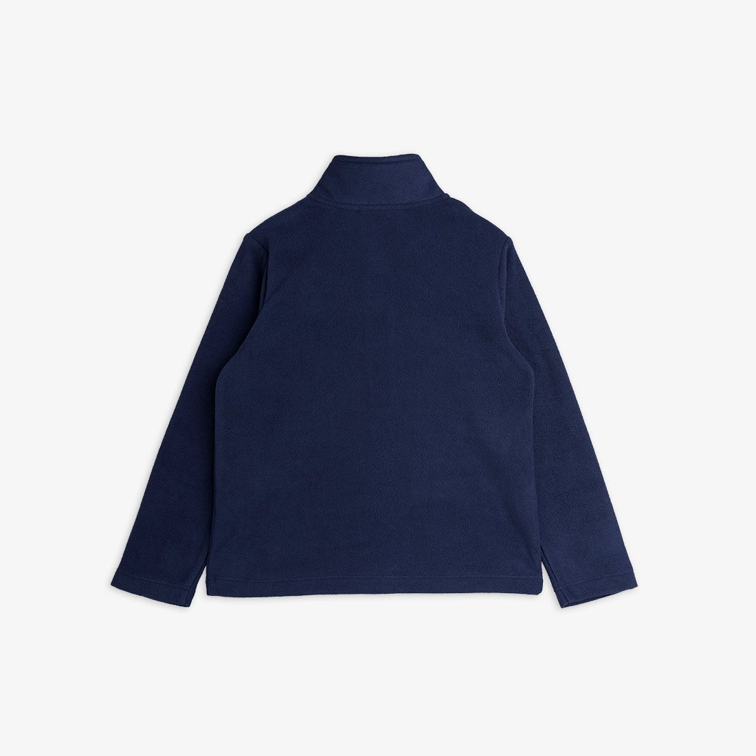 MINI RODINI MICROFLEECE ZIP LONG SLEEVE T-SHIRT