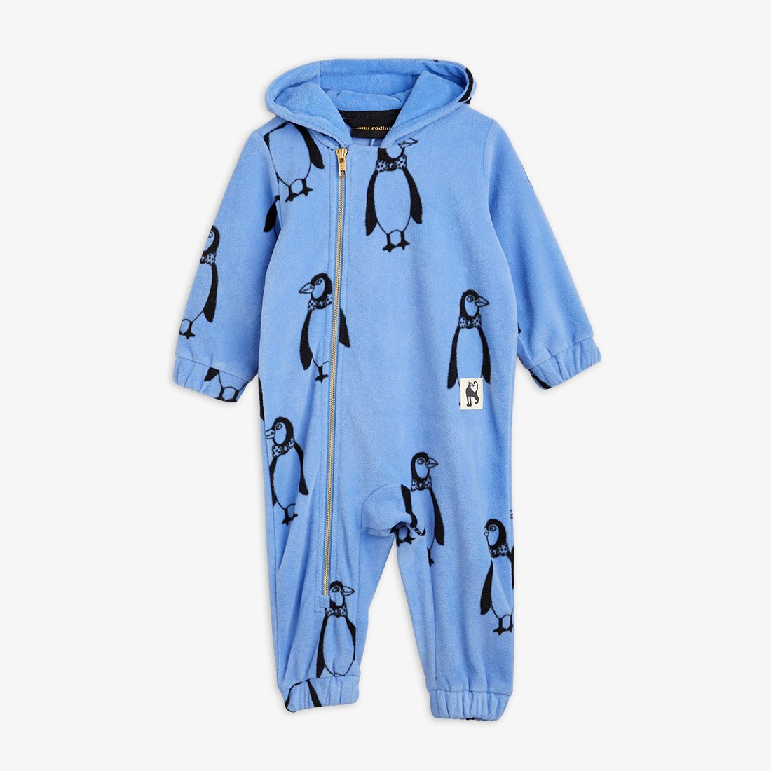 MINI RODINI PENGUIN FLEECE ONESIE