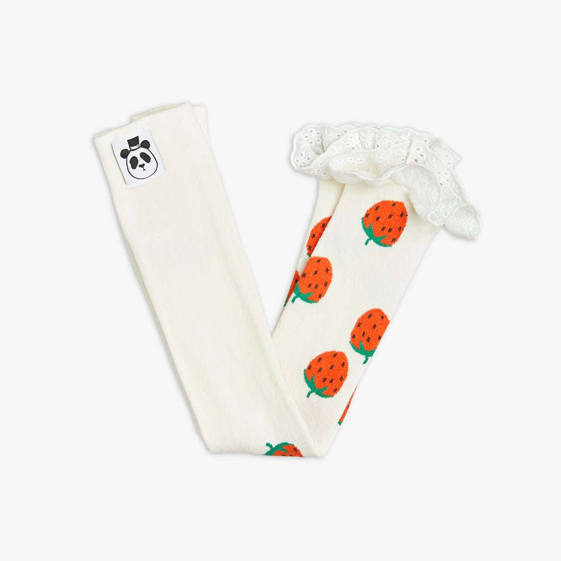 MINI RODINI STRAWBERRIES LACE TIGHTS