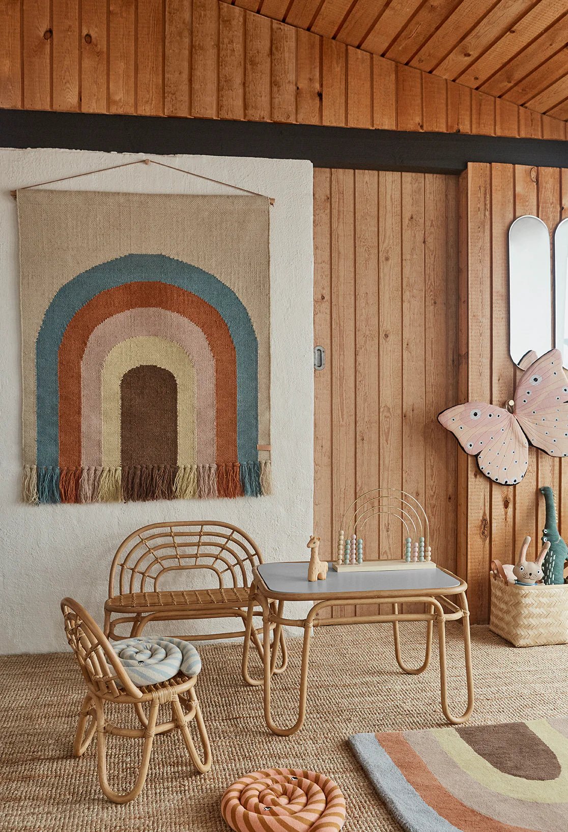OYOY MINI Follow The Rainbow Wall Rug - Multi