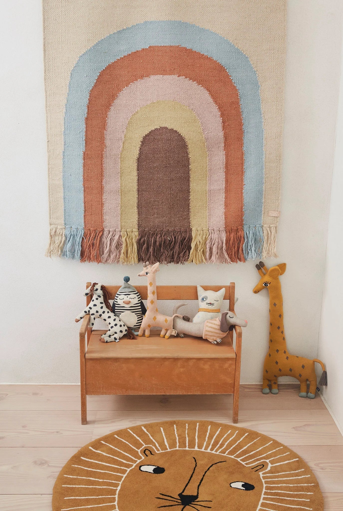 OYOY MINI Follow The Rainbow Wall Rug - Multi