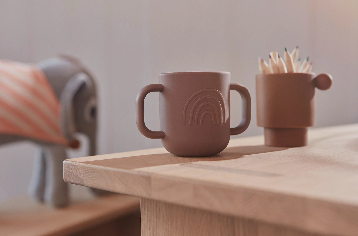 OYOY MINI Kappu Cup - Pack of 2 - Coral / Nutmeg