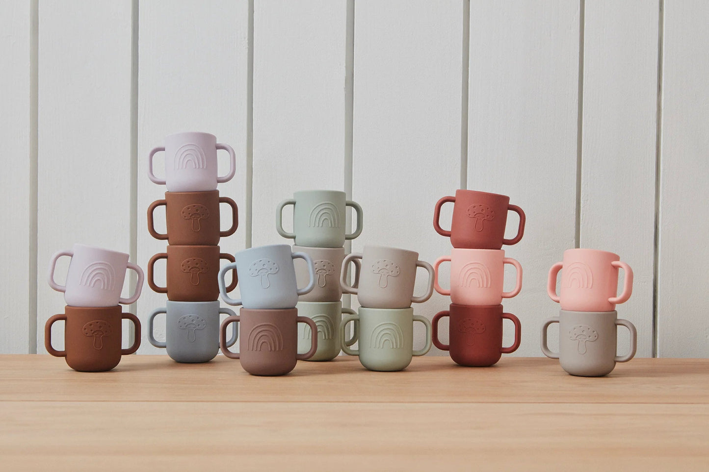 OYOY MINI Kappu Cup - Pack of 2 - Coral / Nutmeg