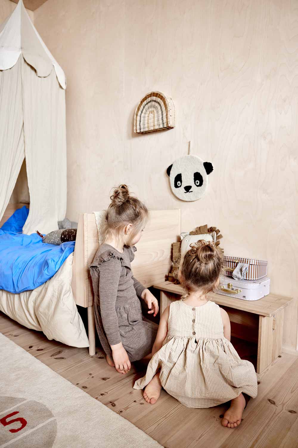 OYOY MINI Mini Suitcase Set - Elephant & Stripe Design (Set of 2)