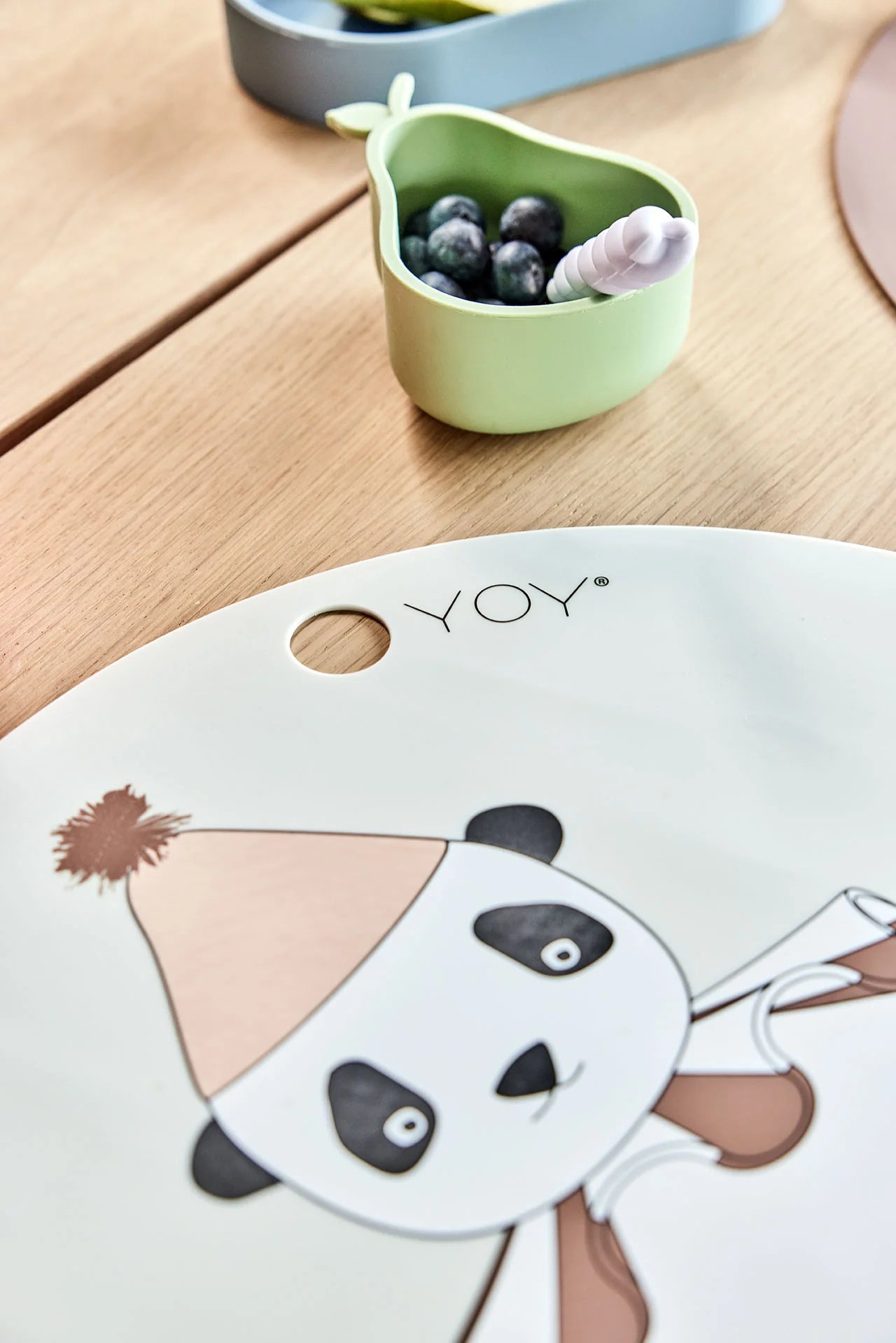 OYOY MINI Panda Pompom Placemat