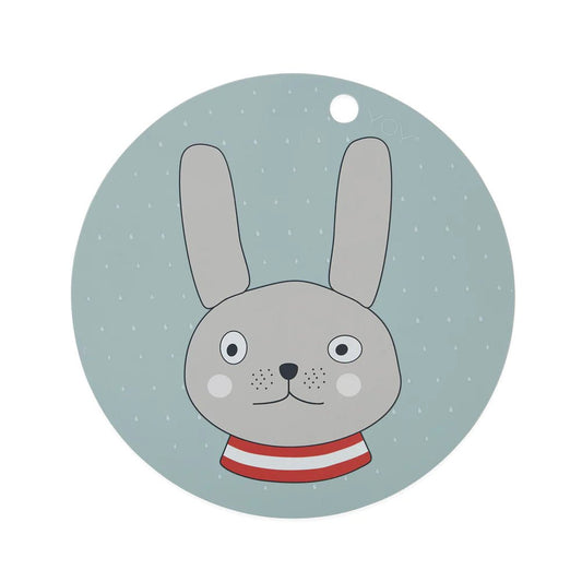 OYOY MINI Placemat Rabbit - Minty