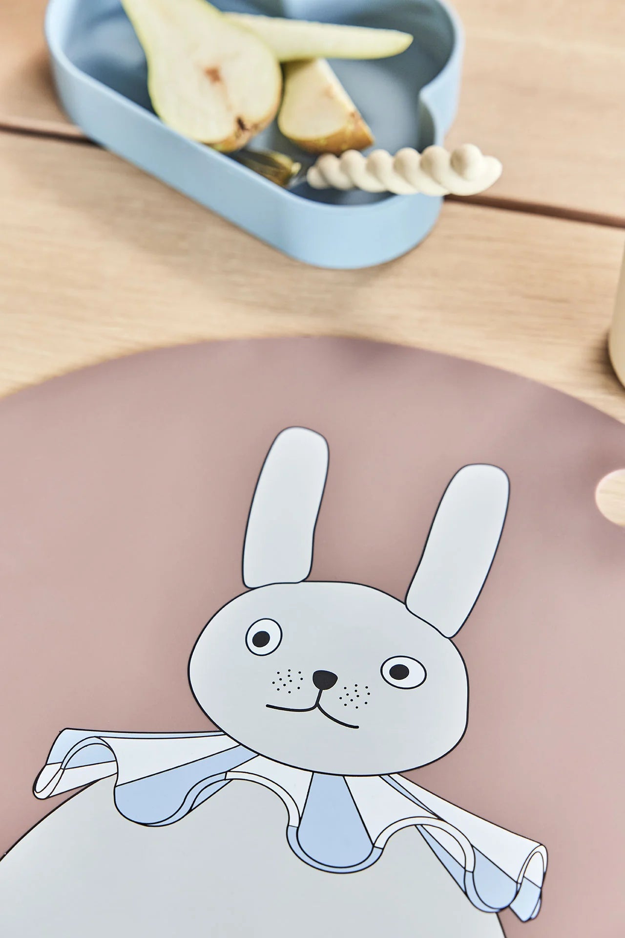 OYOY MINI Placemat Rabbit Pompom