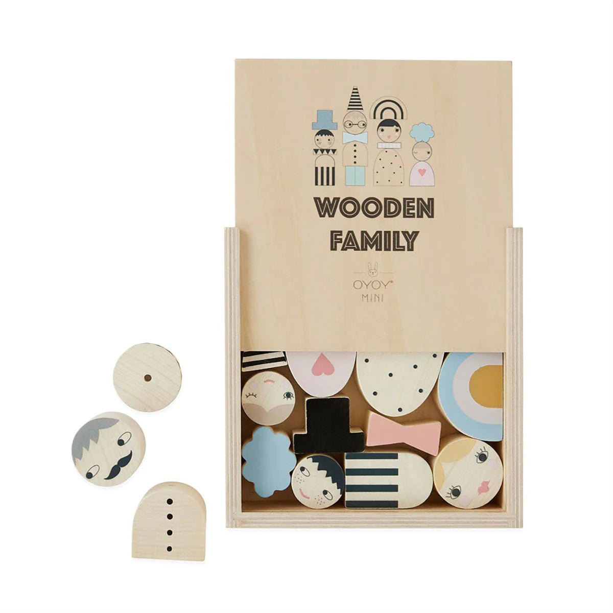 OYOY MINI Wooden Family Bricks