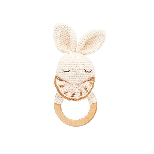 Patti OSLO Bonnie the Bunny Teething Ring | with bell