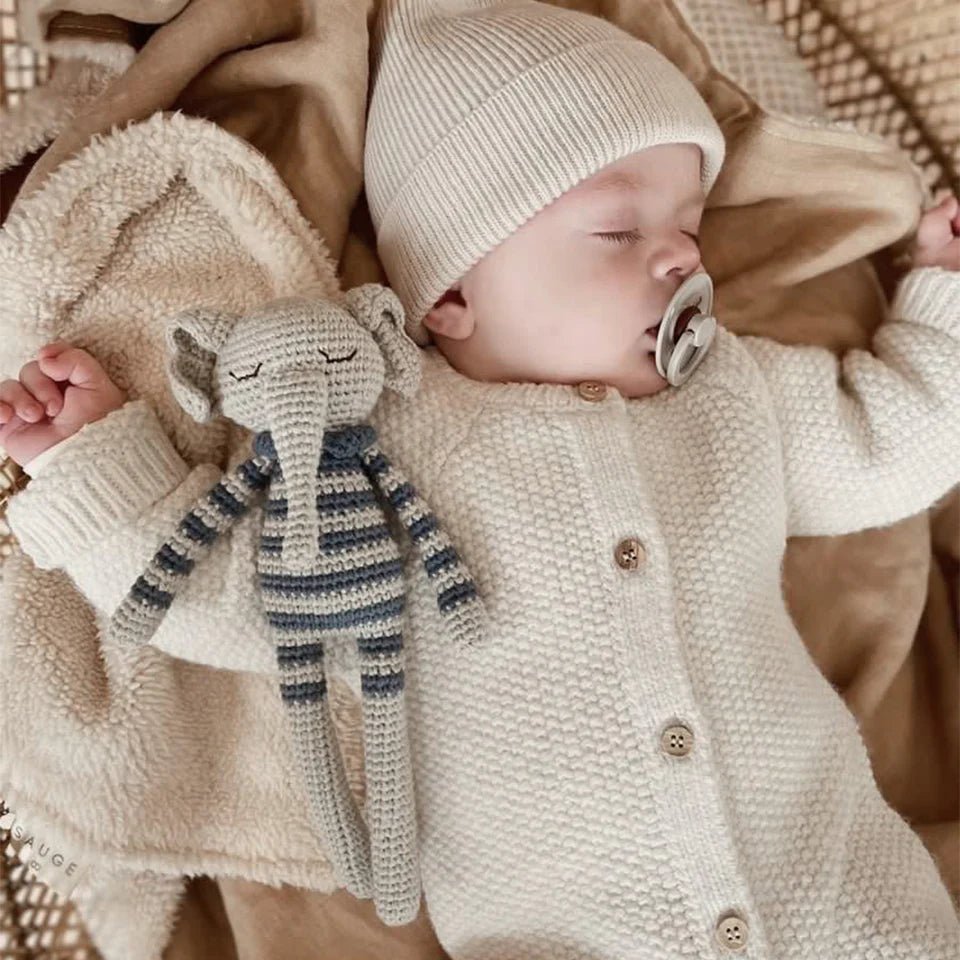 Patti Oslo Ellie Elephant | striped raf Organic Soft Toys