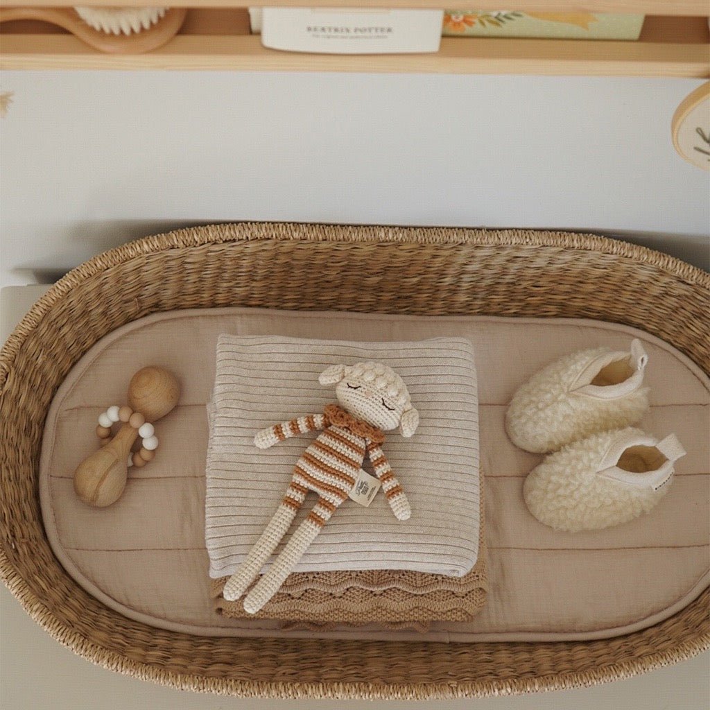Patti Oslo Lea Lamb | caramel Organic Soft Toys