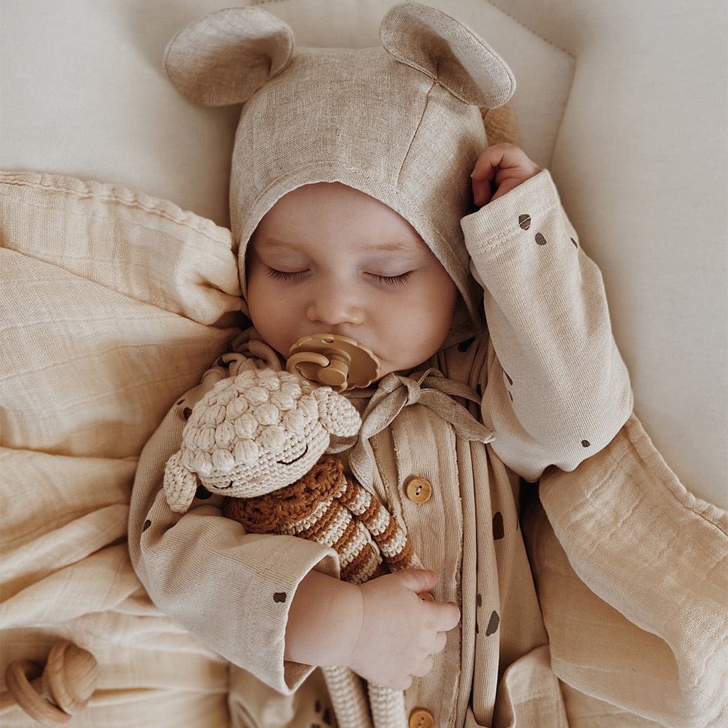 Patti Oslo Lea Lamb | caramel Organic Soft Toys